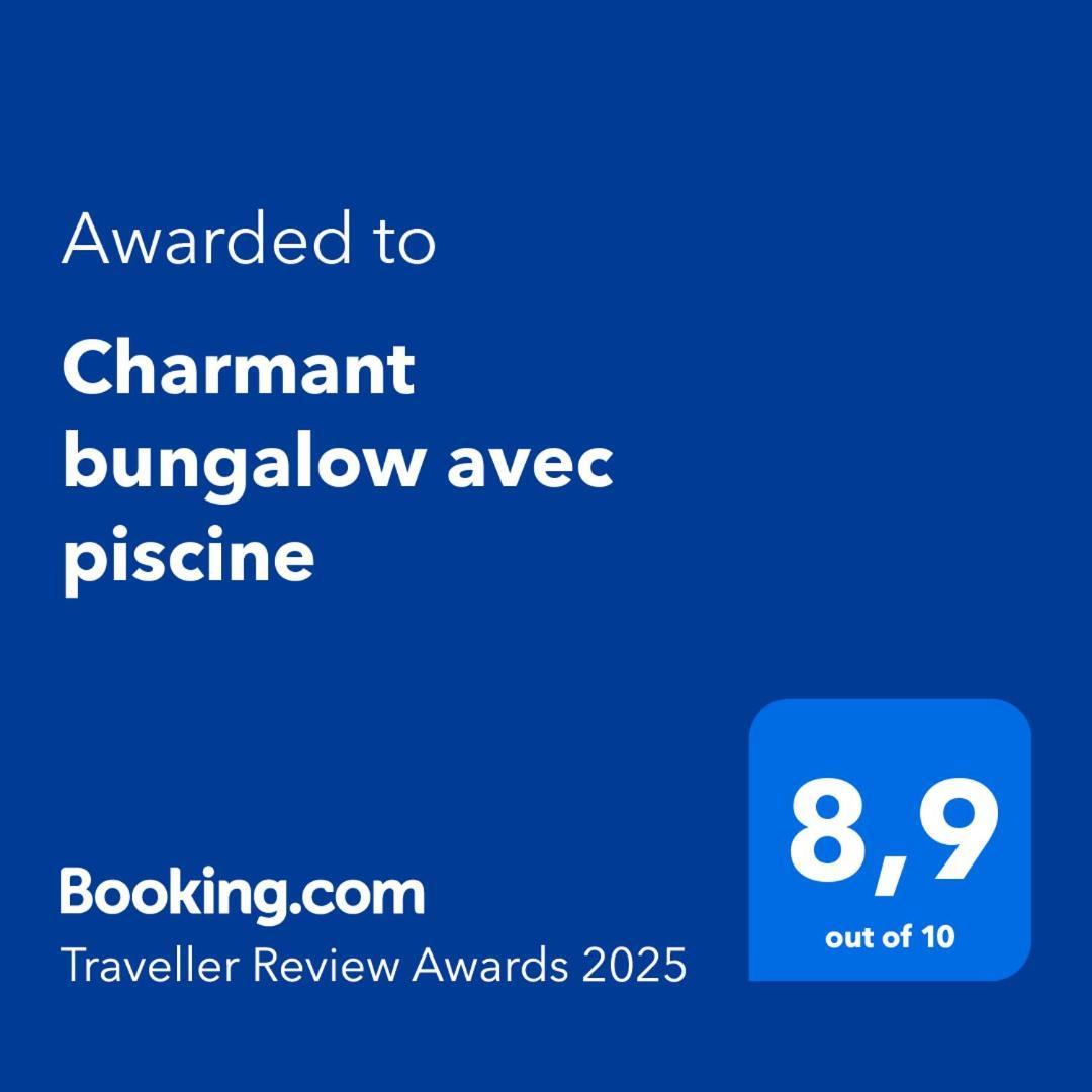 Charmant Bungalow Avec Piscine Saint-Joseph Zewnętrze zdjęcie